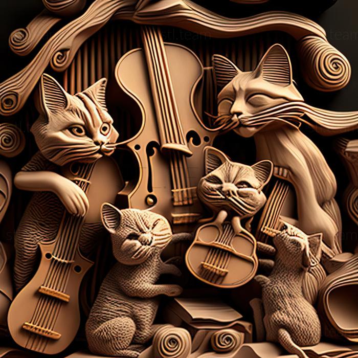 Characters Cat Concert
